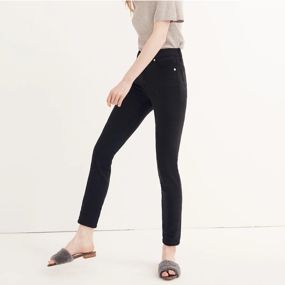 Madewell 9” High Rise Skinny Black Denim Jeans size 28 - Picture 1 of 15